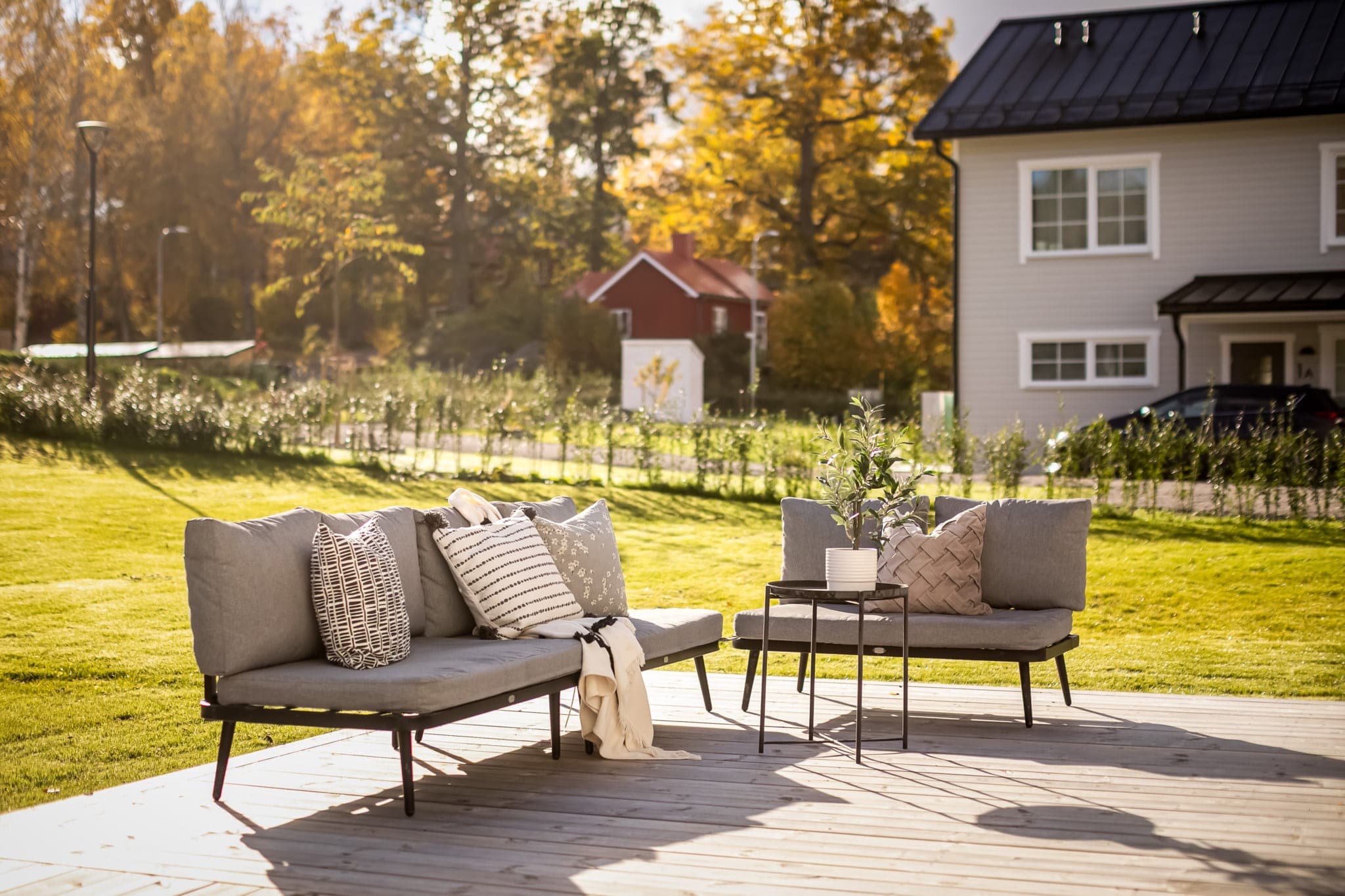 Modern arkitektur vid BRF Rönninge Äng